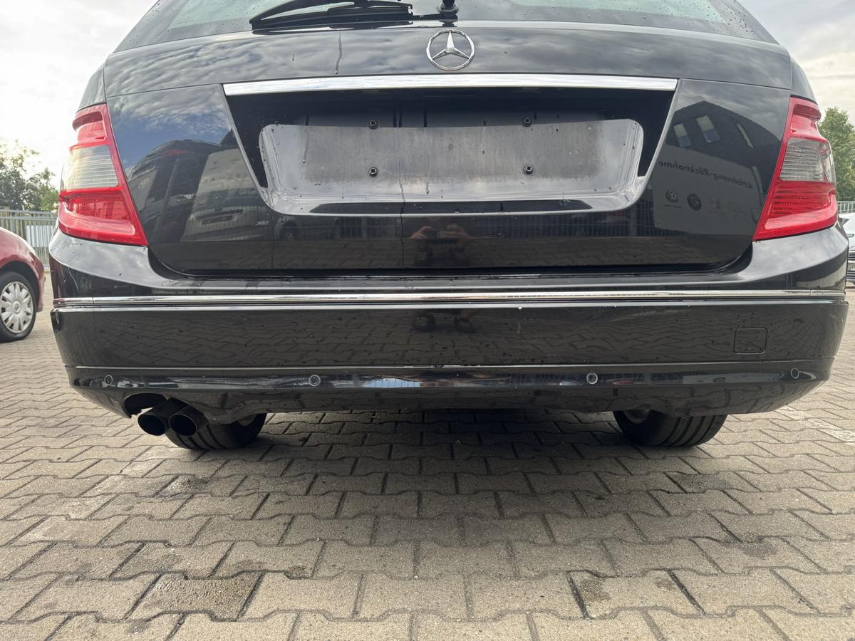 Mercedes C Klasse S204 original Sto&szlig;stange Stossf&auml;nger hinten 197 Obsidianschwarz Kombi Bj.2009